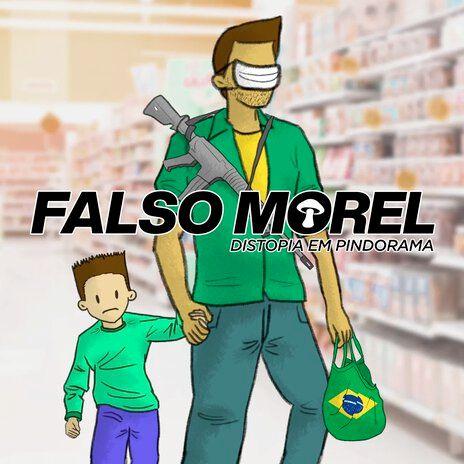 Capa do Single/EP "Distopia em Pindorama", de Falso Morel