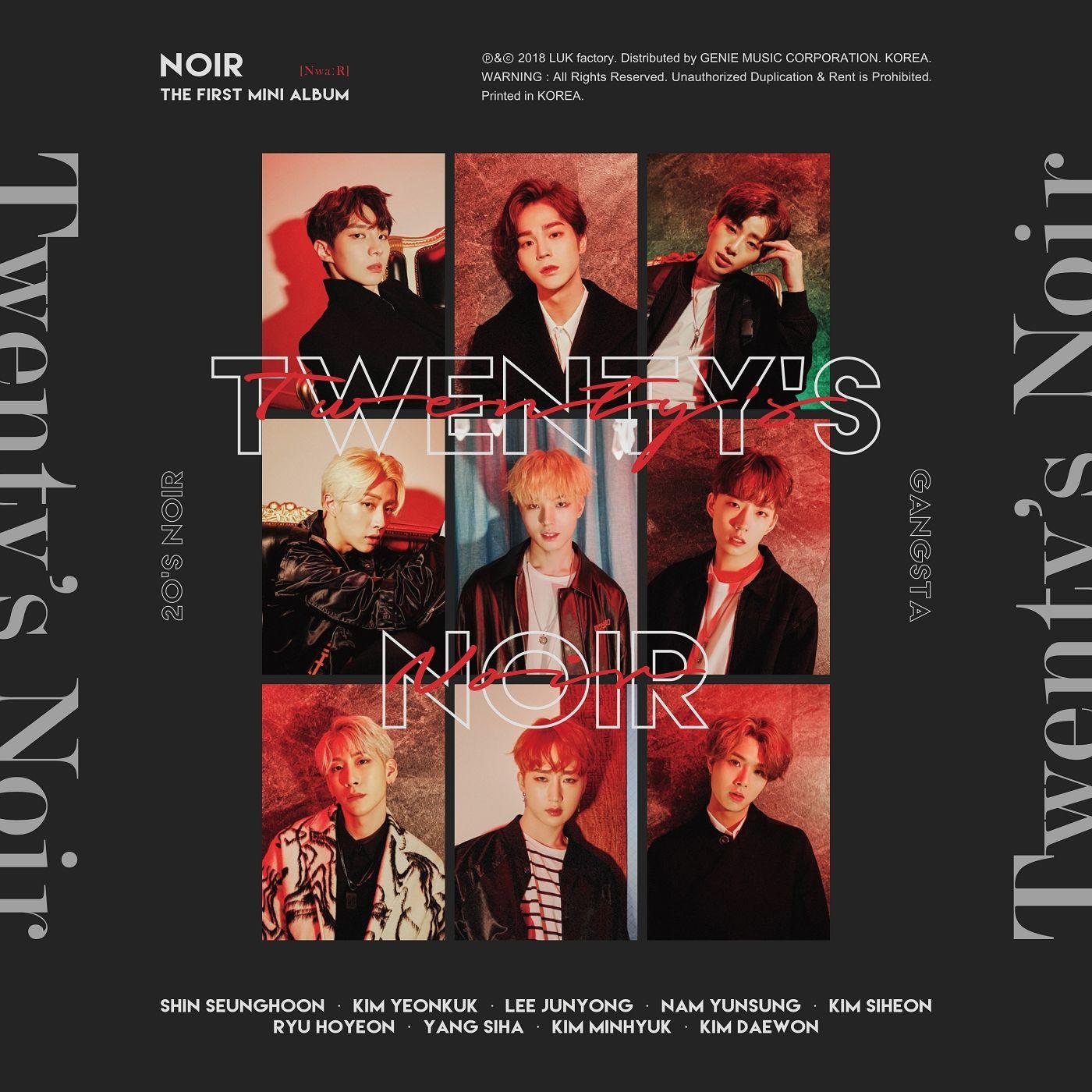 Portada de Álbum "Twenty's Noir", de NOIR (K-pop)