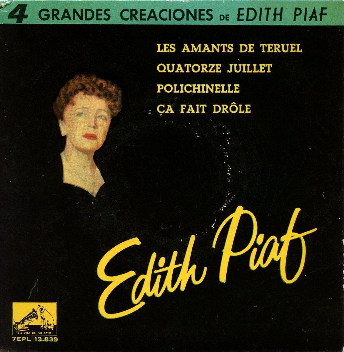 Portada del álbum "Les Amants de Teruel", de Édith Piaf