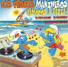 Portada de Álbum "Vamonos a Ibiza!!", de Los Pitufos