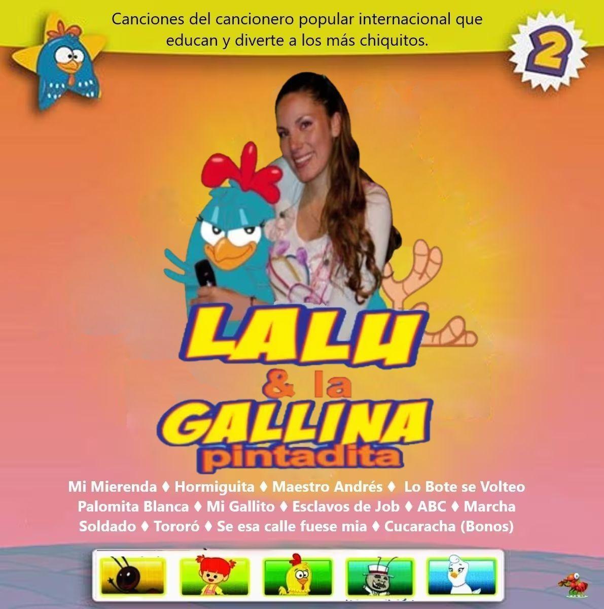Portada de Álbum "Lalu y la Gallina Pintadita 2", de Lalu Miranda
