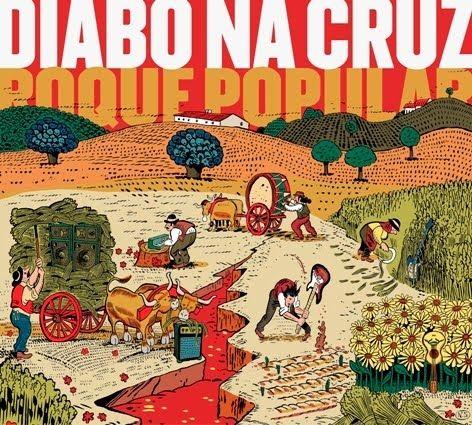 Portada de Álbum "Roque Popular", de Diabo na Cruz