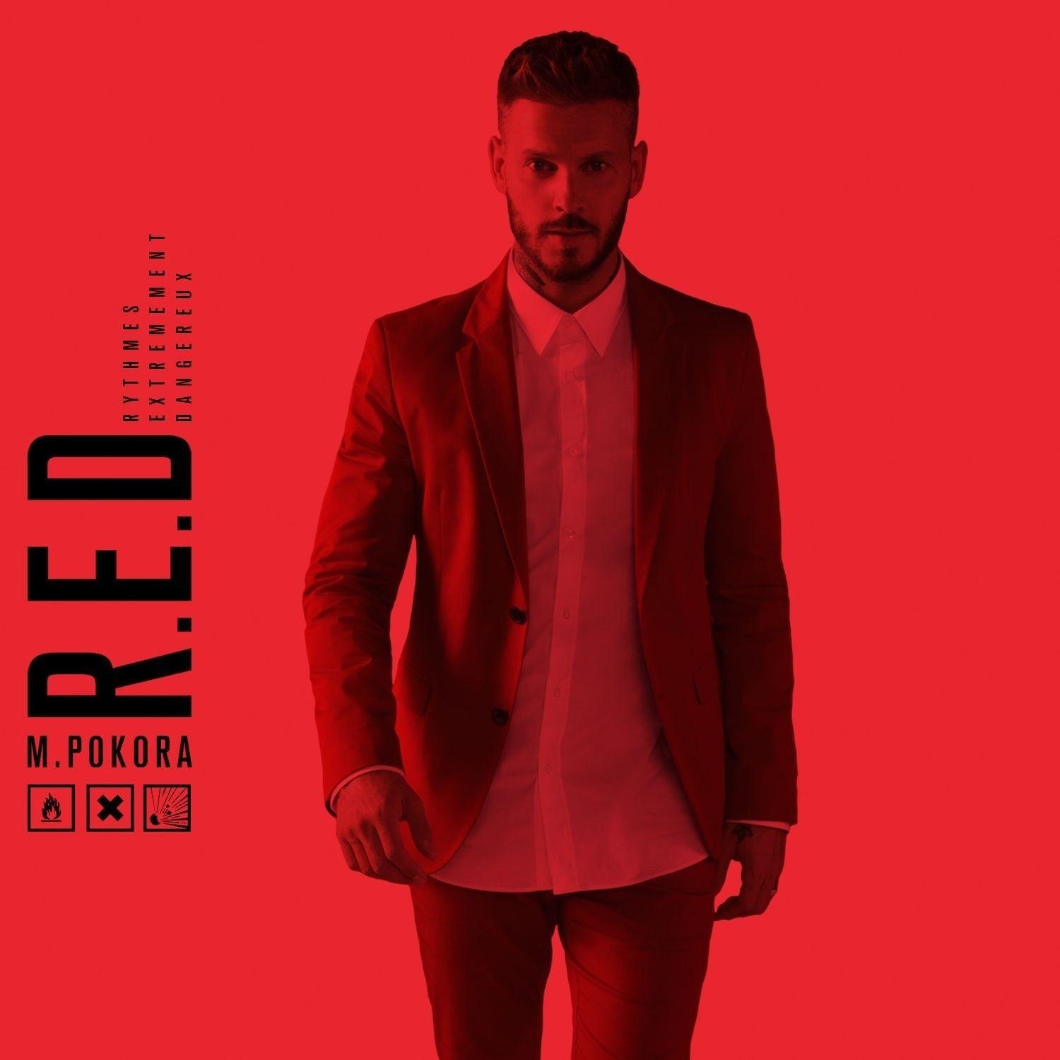 Album cover of "R.E.D." by M. Pokora