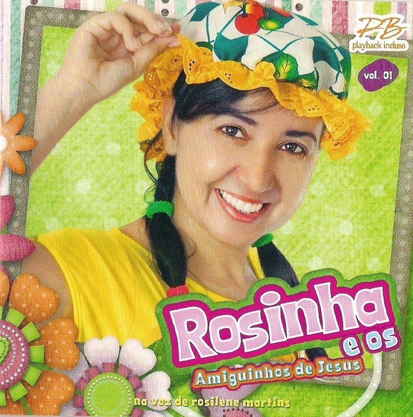 Portada de Álbum "Rosinha e os Amiguinhos de Jesus", de Rosilene Martins