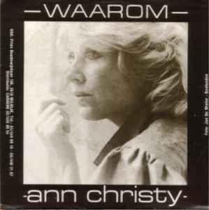 Portada de Sencillo/EP "Waarom", de Ann Christy