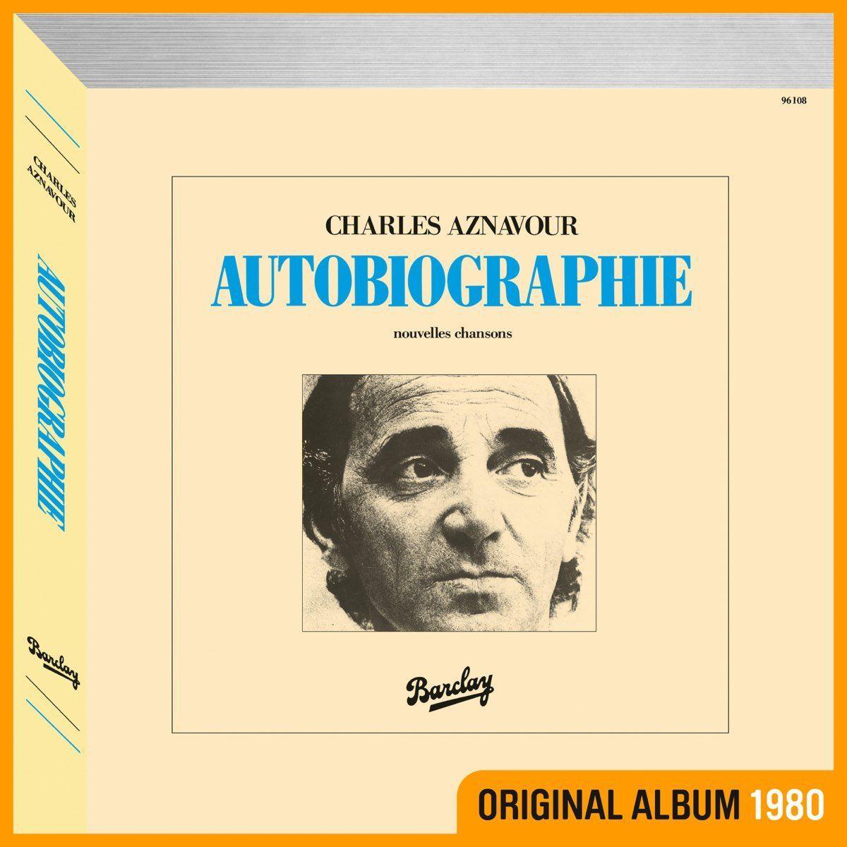Portada del álbum "Autobiographie", de Charles Aznavour