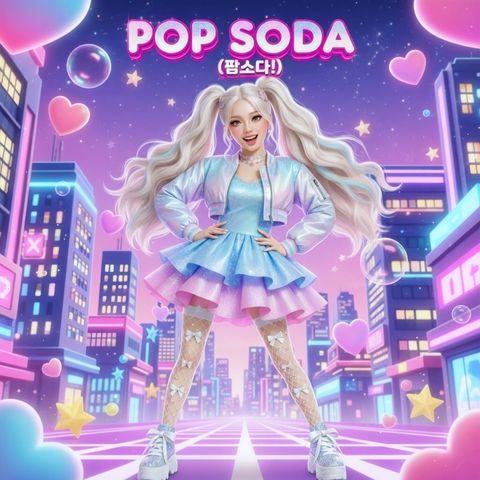 Capa do Single/EP "POP SODA (팝소다!)", de JOY MOON