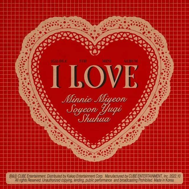 Capa do álbum "I love", de i-dle