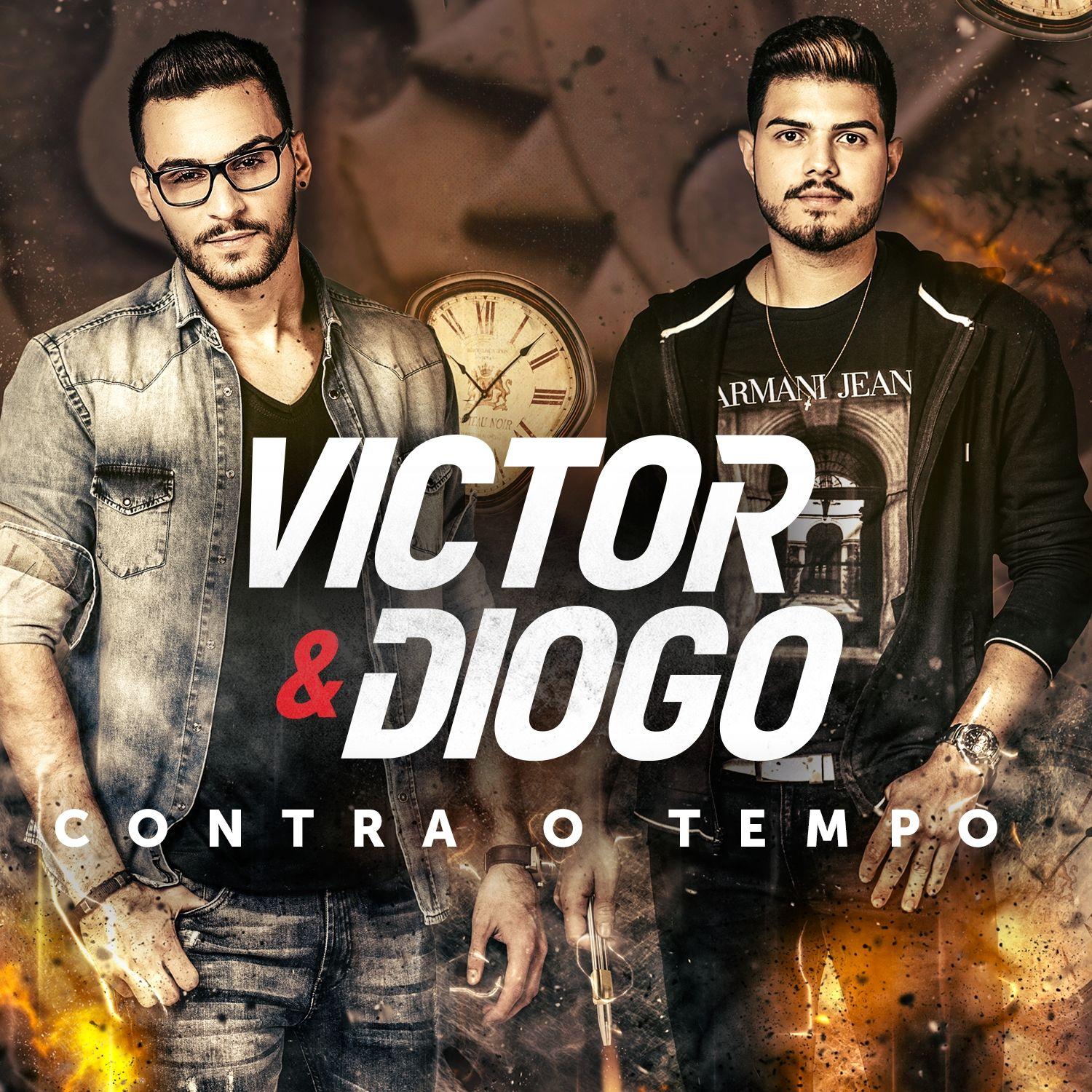 Portada de Álbum "Contra o Tempo", de Victor e Diogo