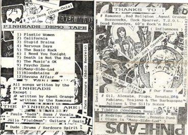 Portada de Álbum "Pinheads", de Pinheads