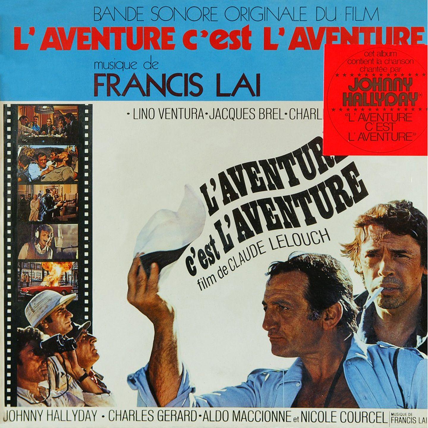 Portada del álbum "L'aventure C'est L'aventure", de Francis Lai