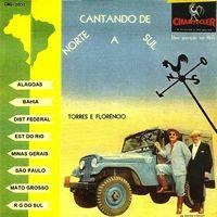 Portada de Álbum "Cantando de Norte a Sul", de Raul Torres e Florencio