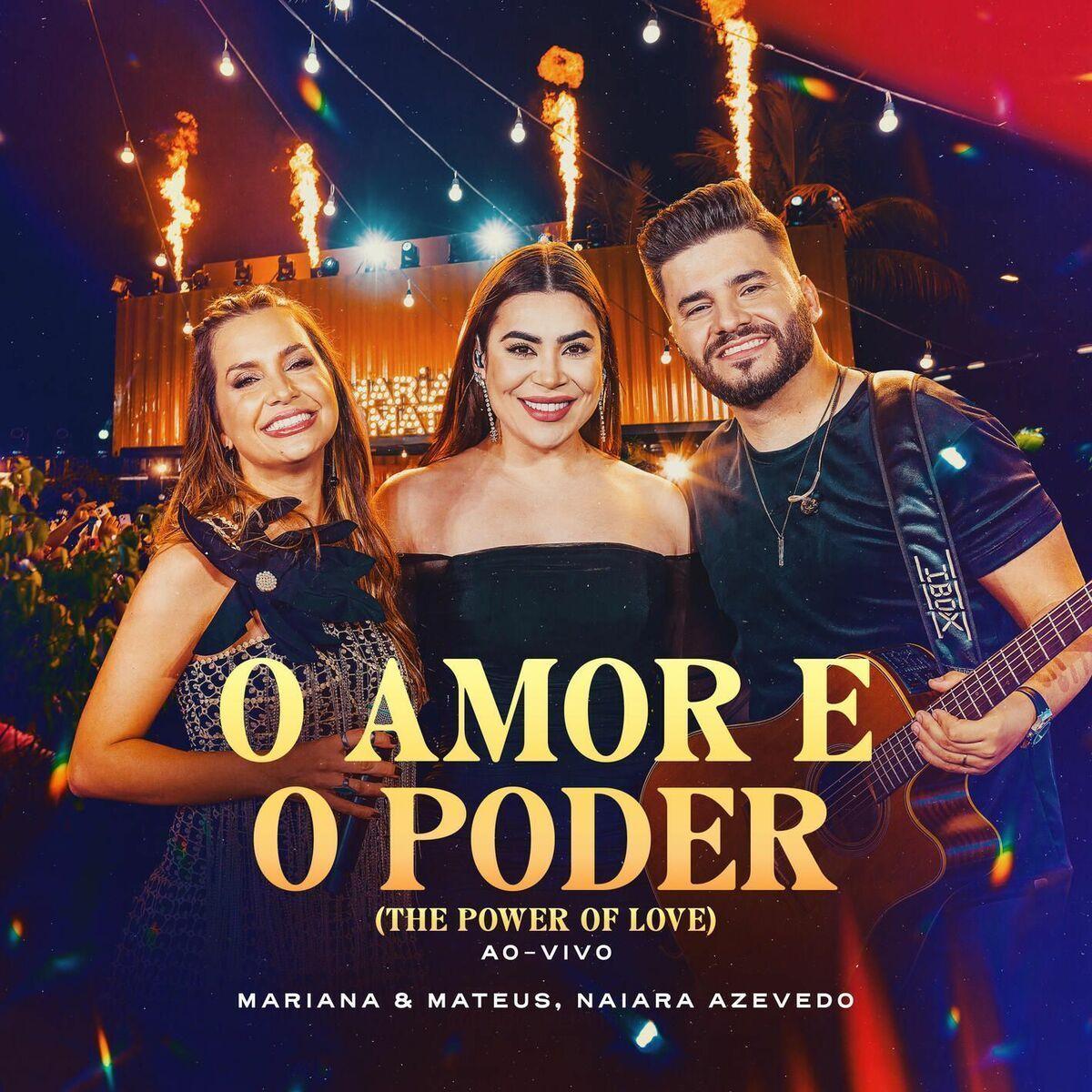 Portada de Sencillo/EP "O Amor e o Poder (The Power Of Love) (Ao Vivo)", de Mariana e Mateus