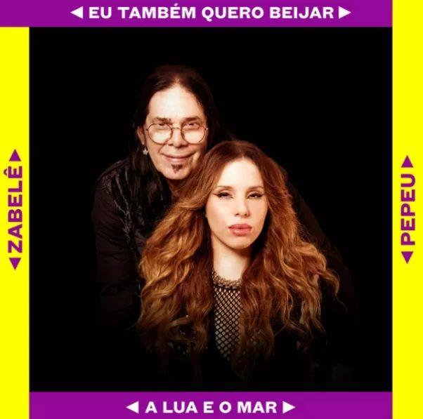 Capa do álbum "Eu Também Quero Beijar / a Lua e o Mar", de Pepeu Gomes