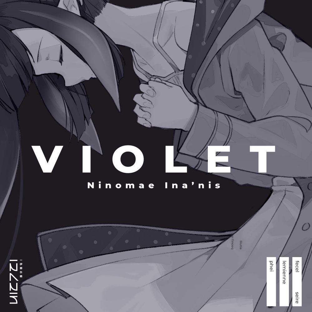 Portada de Sencillo/EP "VIOLET", de Ninomae Ina'nis