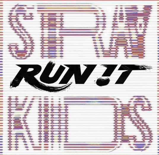 Album cover of "RUN IT" by Stray Kids