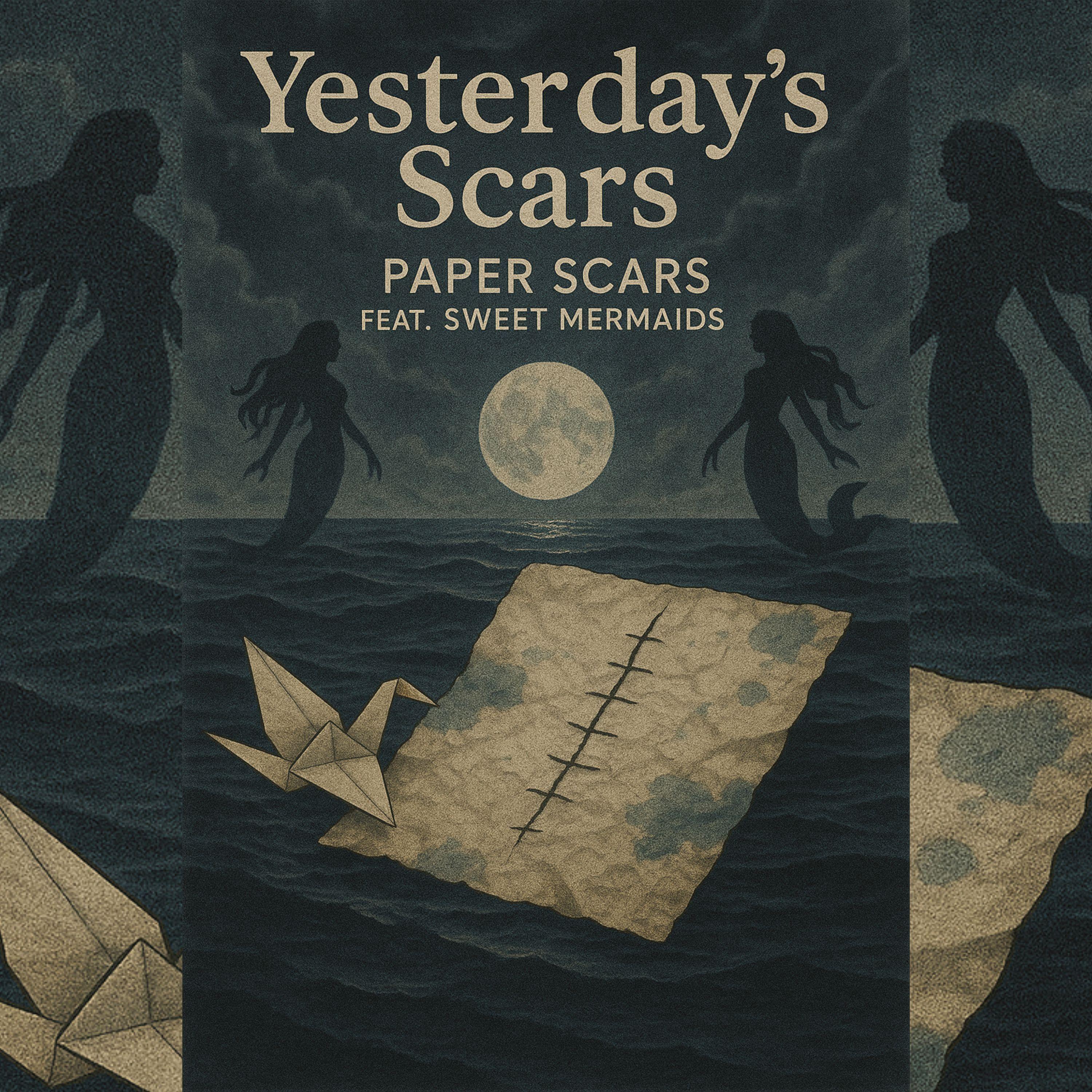 Portada de Sencillo/EP "Yesterday's Scars (feat. Sweet Mermaids)", de Paper Scars