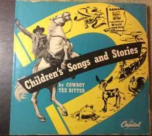 Portada de Álbum "Children's Songs And Stories", de Tex Ritter