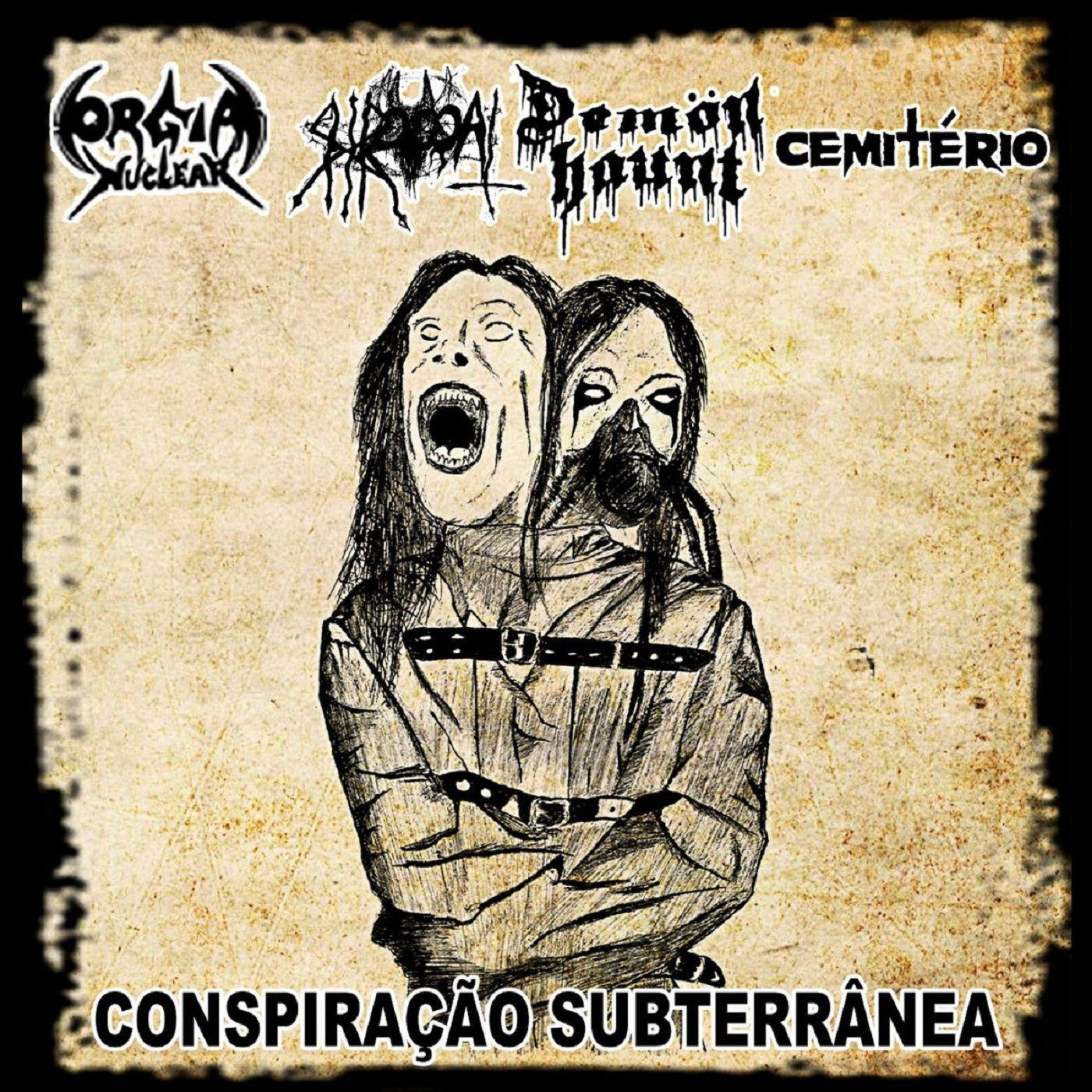 Capa do Álbum "Conspiração Subterrânea (Split)", de Demön Haunt