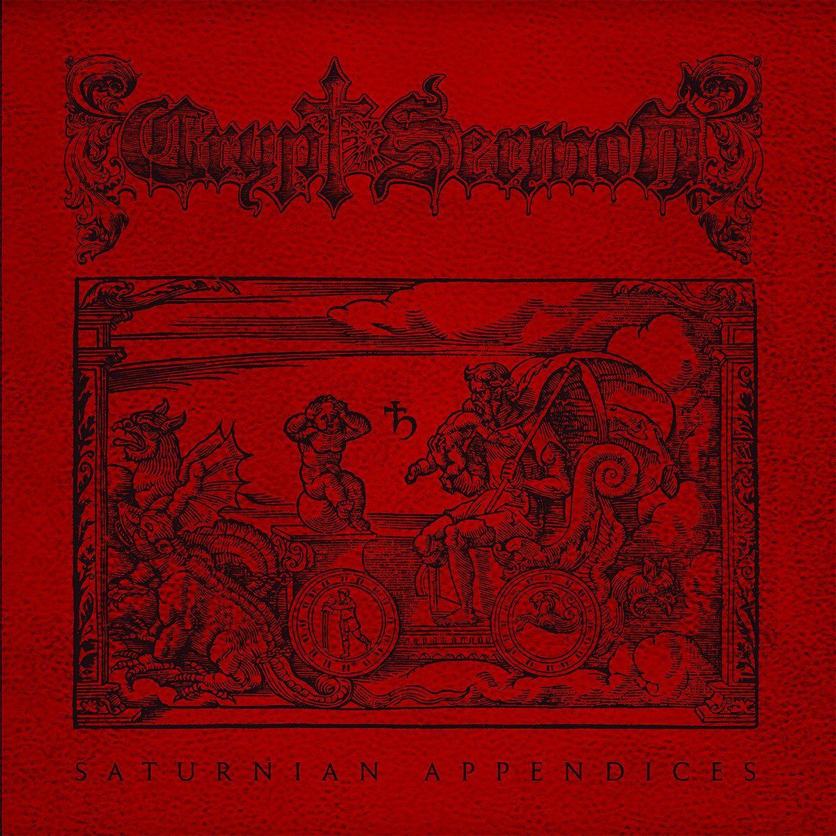 Portada de Sencillo/EP "Saturnian Appendices", de Crypt Sermon