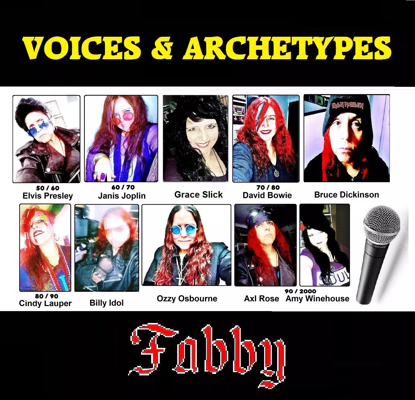 Capa do álbum "Voices & Archetypes", de Fabby