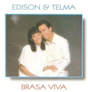 Portada de Álbum "Brasa Viva", de Édison e Telma