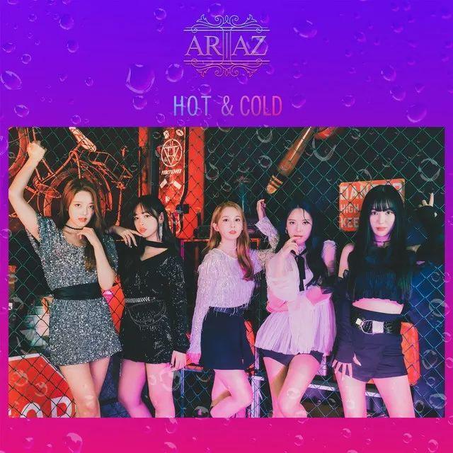 Portada de Sencillo/EP "Hot & Cold", de ARIAZ (K-pop)