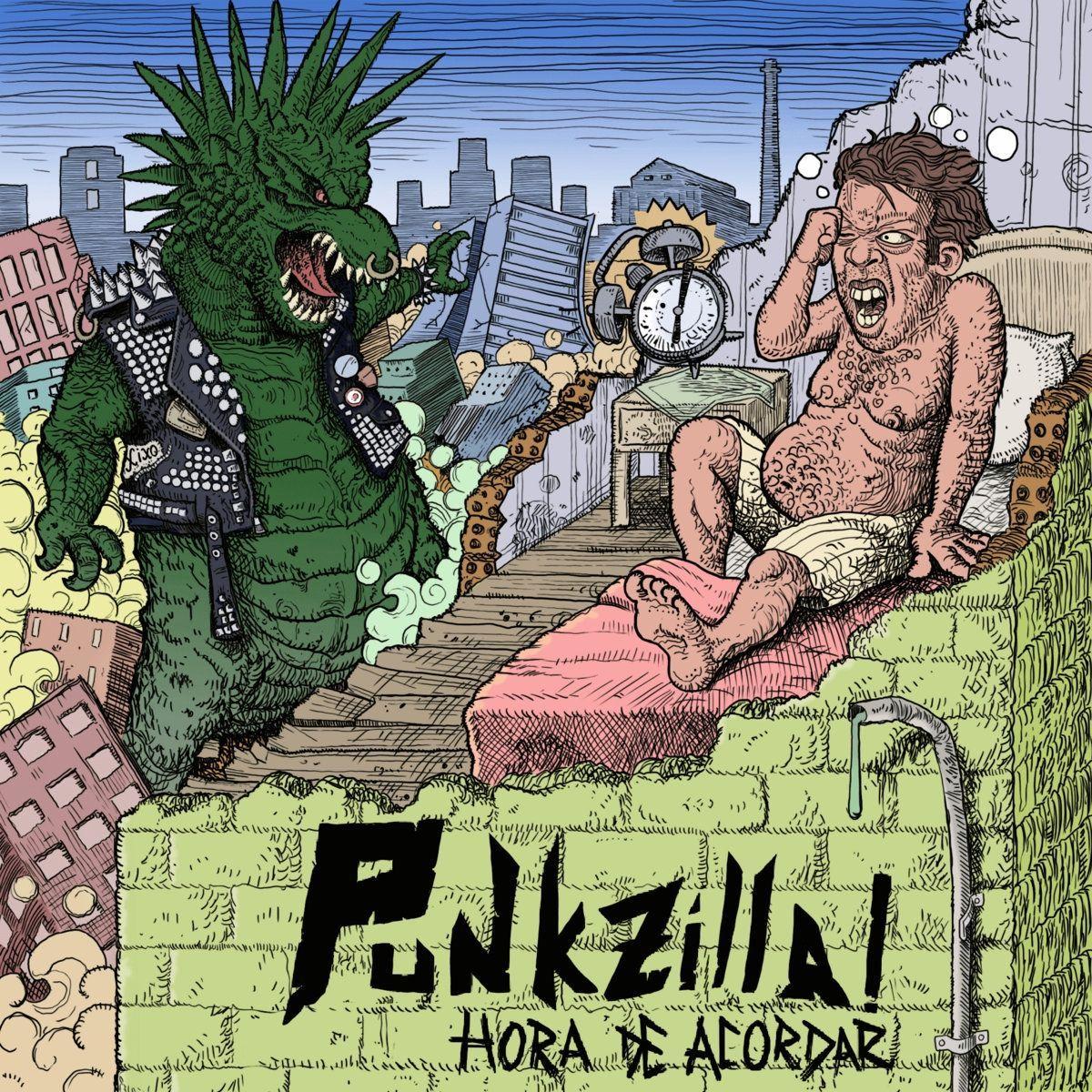 Capa do álbum "Hora de Acordar", de Punkzilla!