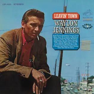 Capa do álbum "Leavin' Town", de Waylon Jennings