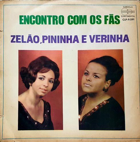 Portada de Álbum "Encontro Com Os Fãs", de Pininha, Verinha e Zelão