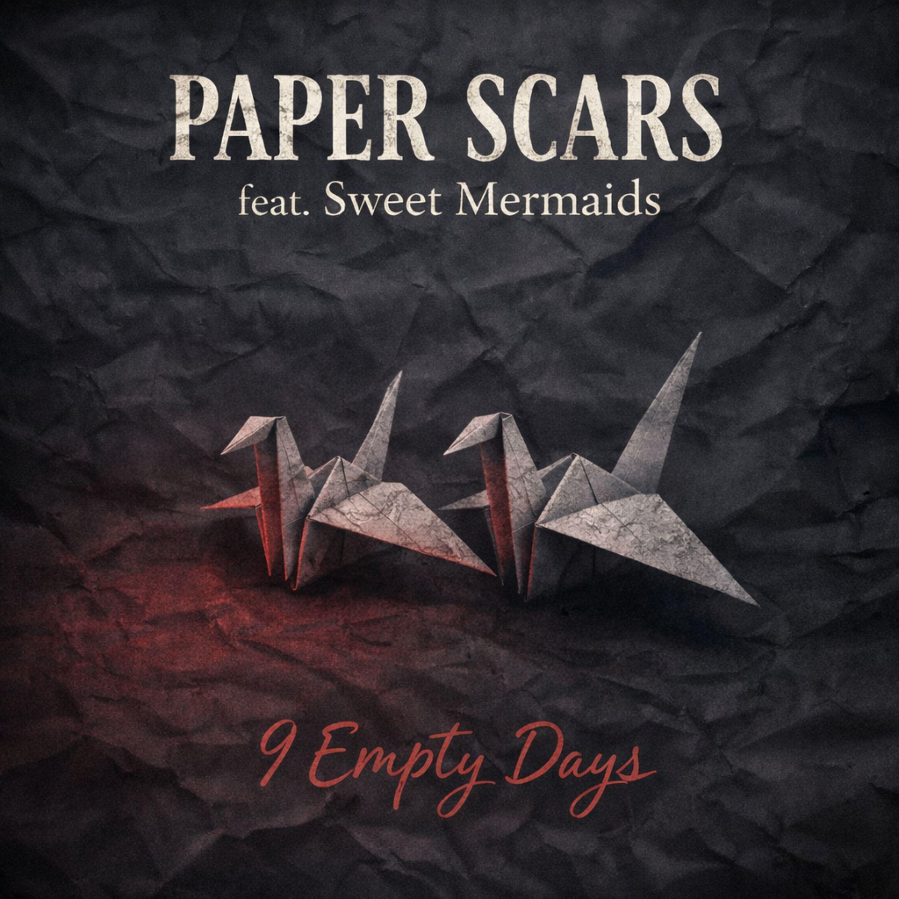 Portada del álbum "9 Empty Days", de Paper Scars