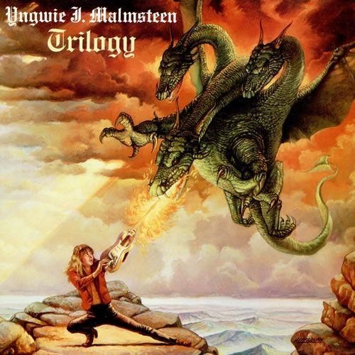 Portada del álbum "Trilogy", de Yngwie Malmsteen