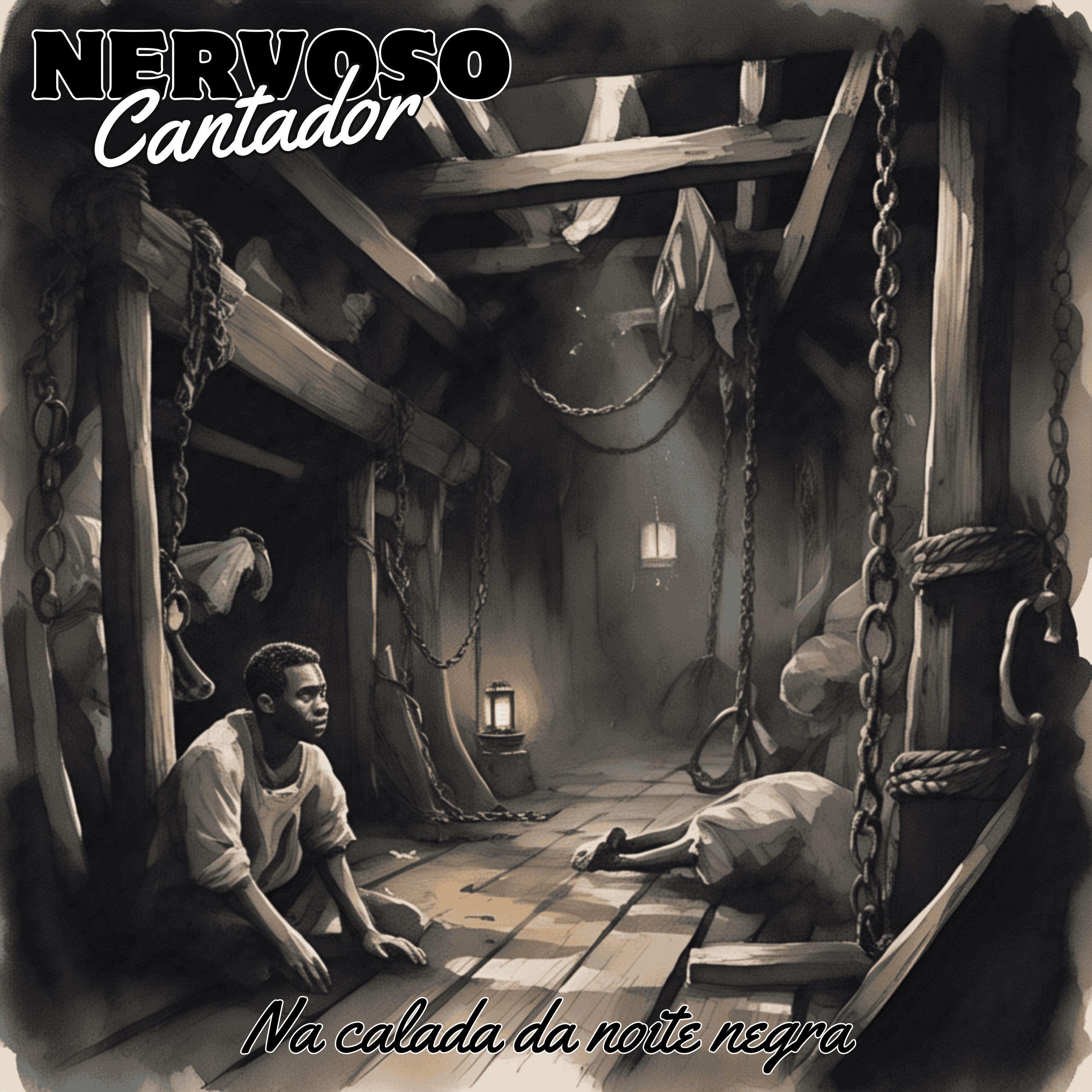 Portada de Sencillo/EP "Na Calada da Noite Negra", de Nervoso Cantador