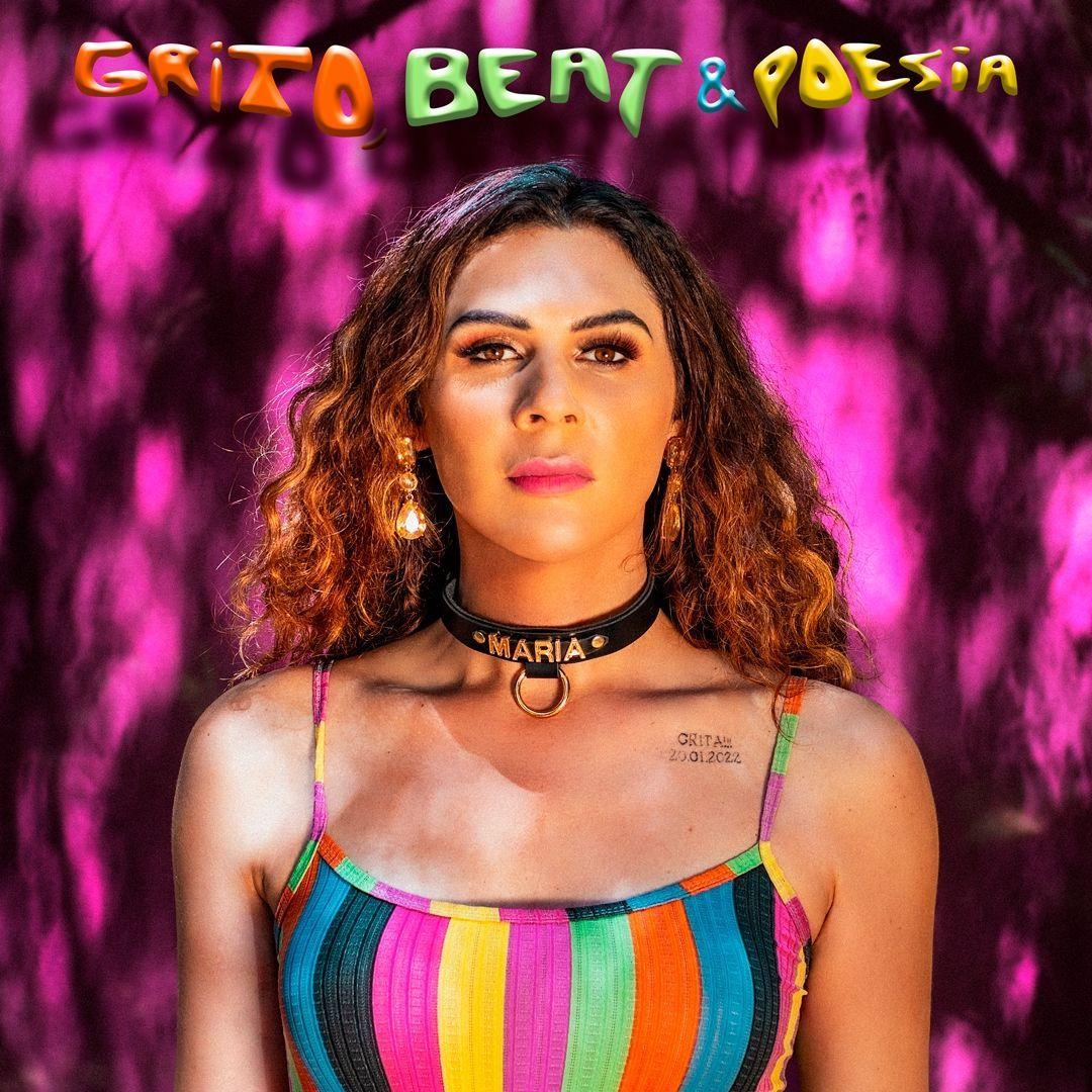 Capa do Álbum "Grito, Beat & Poesia", de Maria Sil