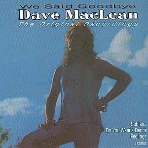 Portada de Álbum "We Said Goodbye", de Dave Maclean