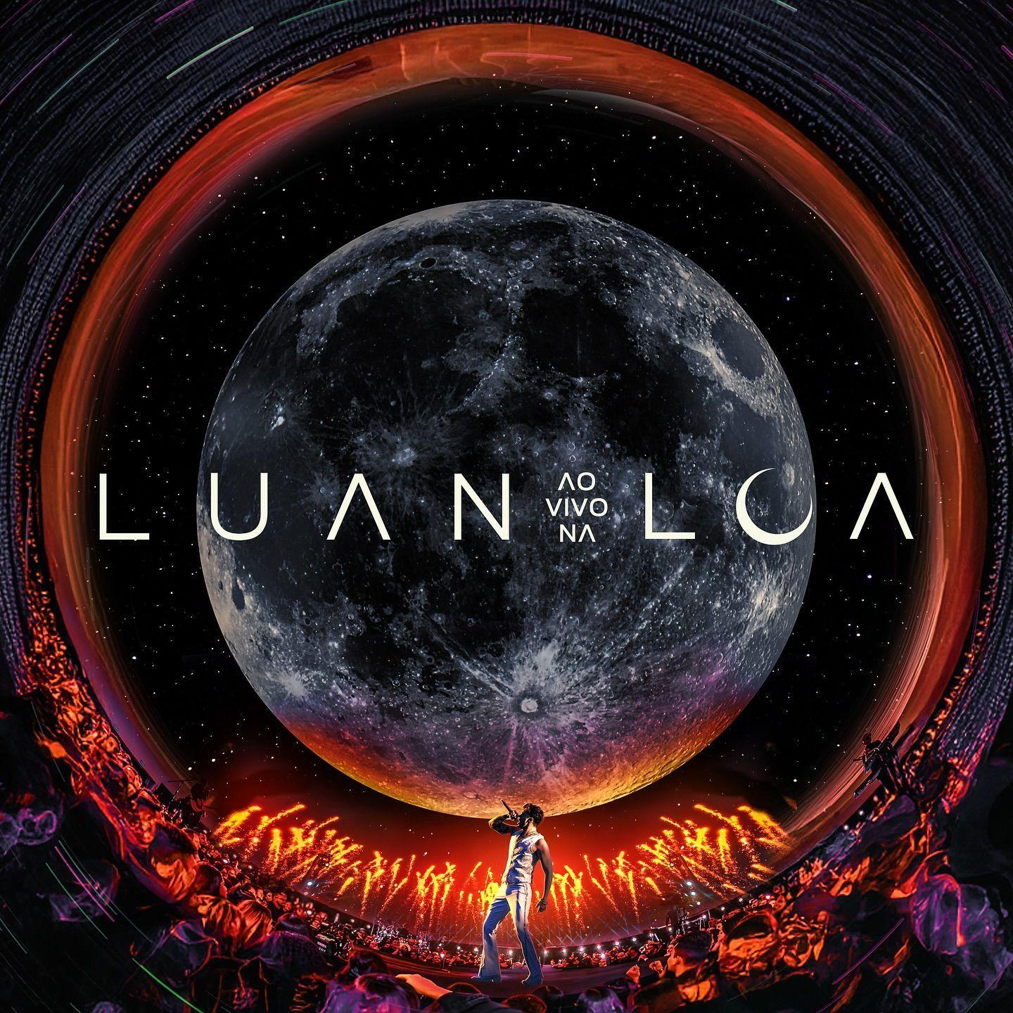 Album cover of "LUAN AO VIVO NA LUA" by Luan Santana
