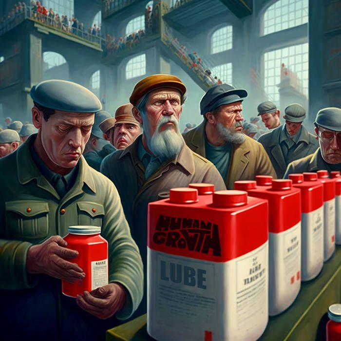Portada de Álbum "Lube Factory", de Human Growth