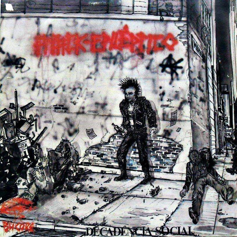 Portada de Álbum "Decadência Social", de Atack Epiléptico