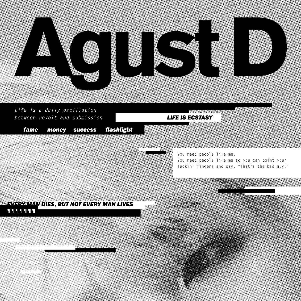 Portada de Álbum "Agust D", de Agust D