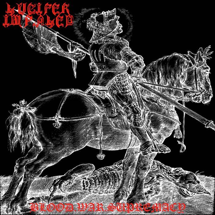 Portada de Álbum "Blood.War.Supremacy", de Lucifer Impaled