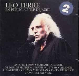 Capa do Álbum "En Public Au TLP Dejazet - Vol. 2", de Léo Ferré