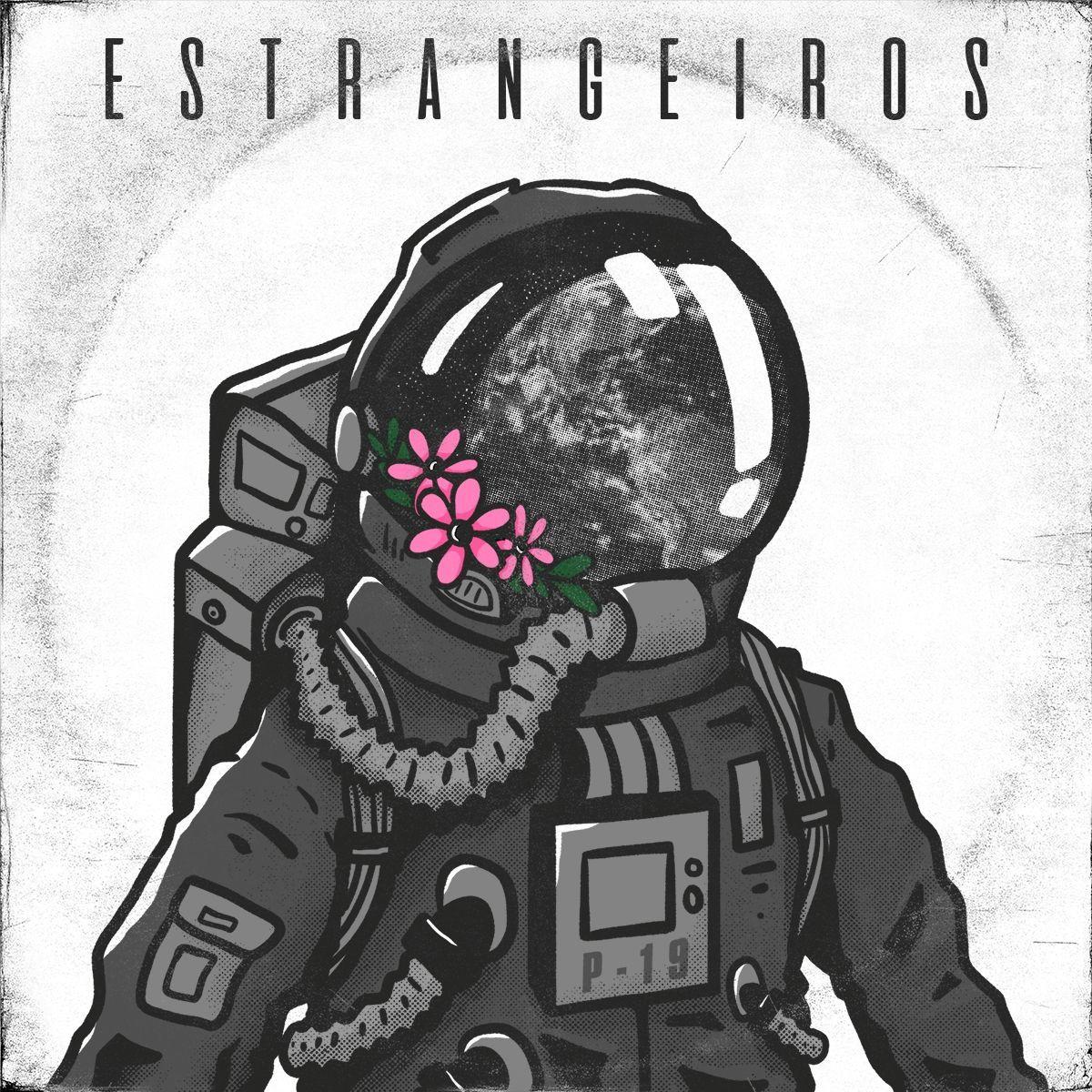 Portada de Álbum "Estrangeiros", de Projeto Dezenove