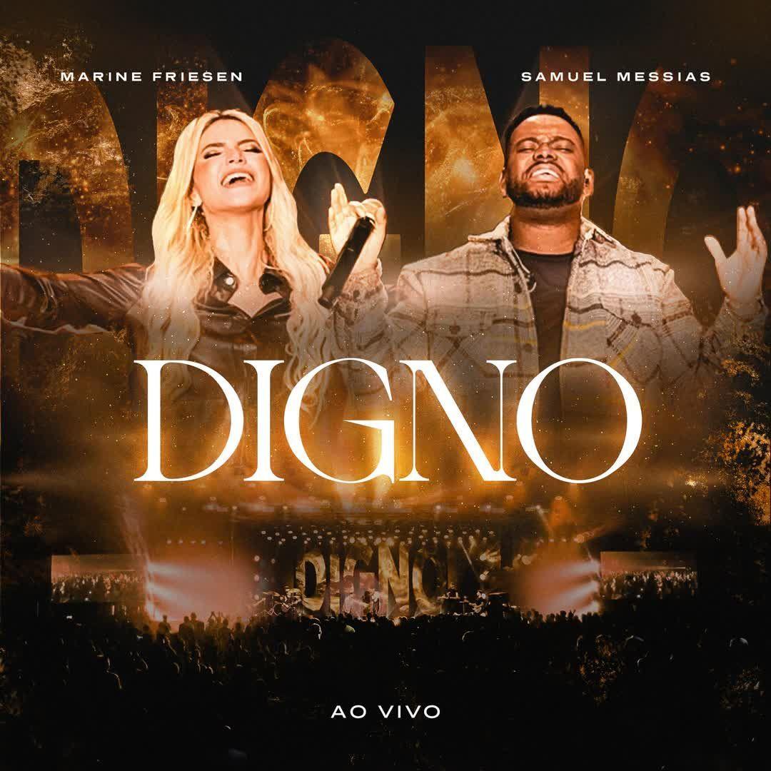 Portada de Sencillo/EP "Digno (Ao Vivo)", de Marine Friesen