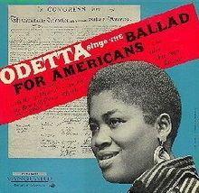 Capa do álbum "Odetta Sings Ballads For Americans", de Odetta