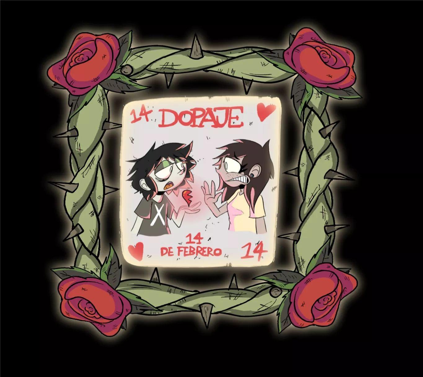 Portada de Sencillo/EP "14 de Febrero", de Dopaje Punk Rock