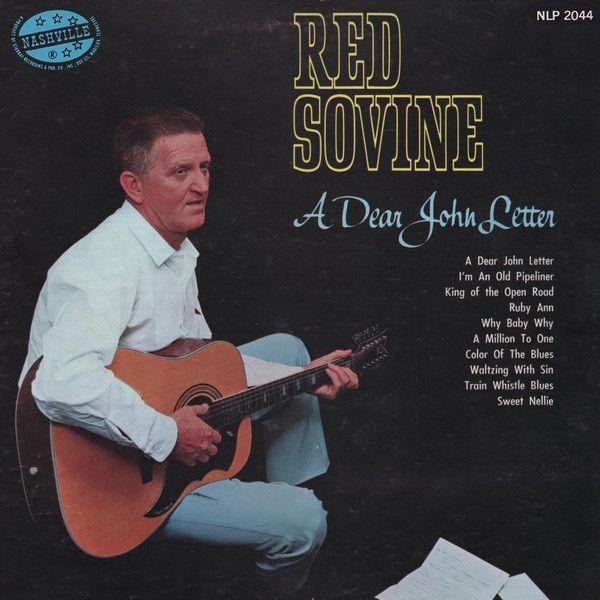 Capa do Álbum "A Dear John Letter", de Red Sovine