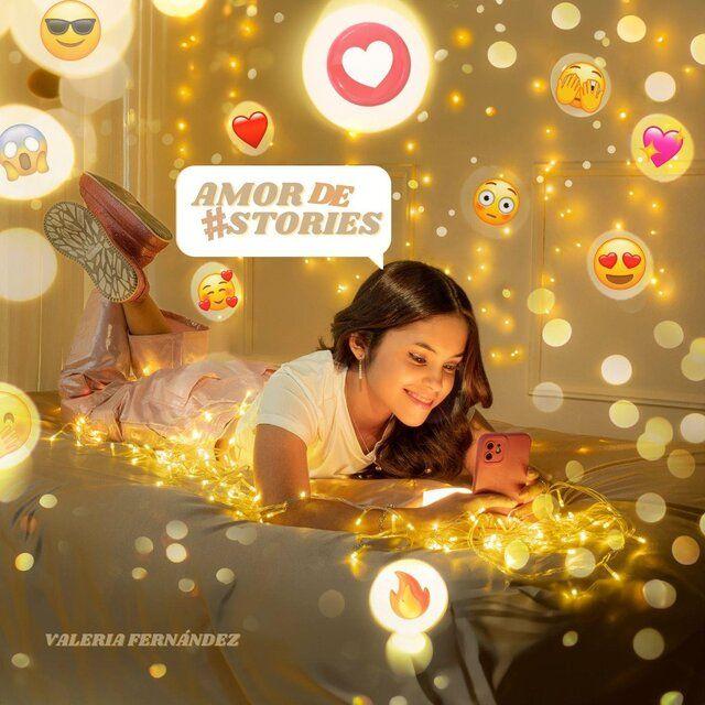 Portada de Sencillo/EP "Amor de Stories", de Valeria Fernández