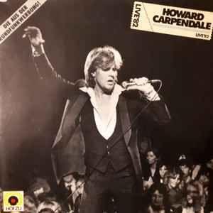 Portada del álbum "Live '82", de Howard Carpendale
