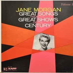 Capa do Álbum "Great Songs From The Great Shows Of The Century", de Jane Morgan