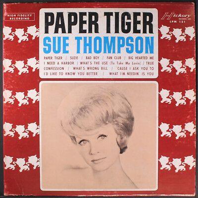 Portada de Álbum "Paper Tiger", de Sue Thompson